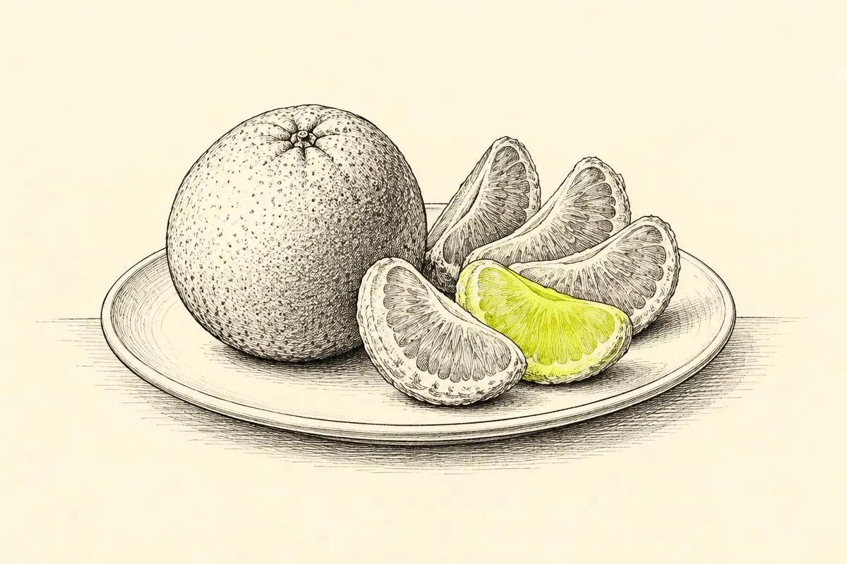 Performance Max for lead generation shown as an orange on a plate, half whole and half separated into neat segments.